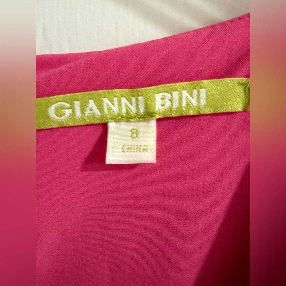 Gianni Bini Katia Orchid Pink Cropped Jumpsuit NWT Size 8 - Picture 5 of 10